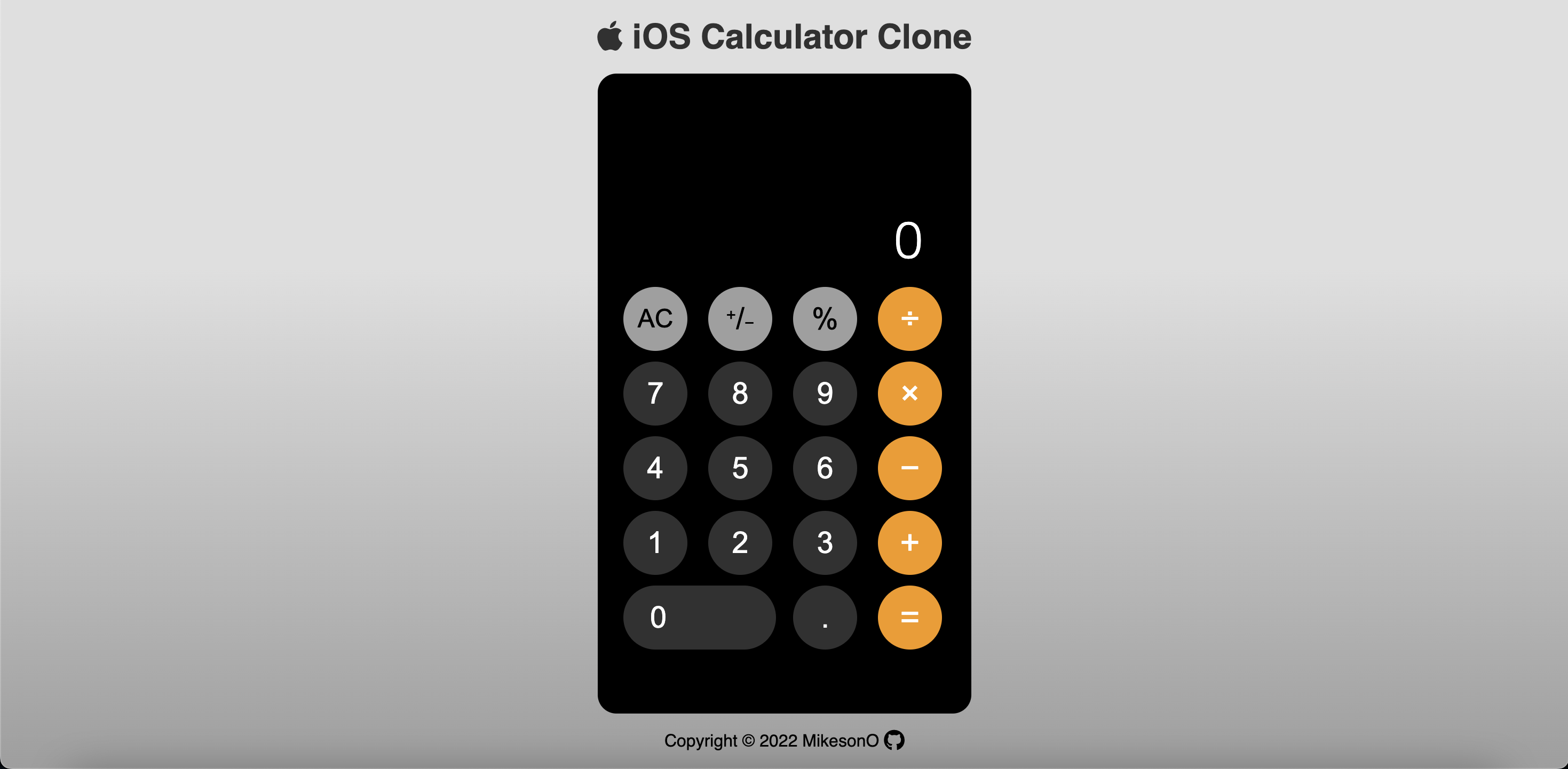 Image of Calculator Project